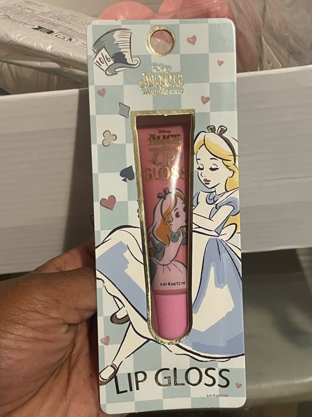 Disney Alice In Wonderland Pink Lip Gloss Tube